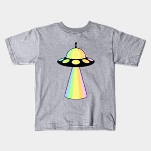 RAINBOW UFO - Pastels Edition Kids T-Shirt